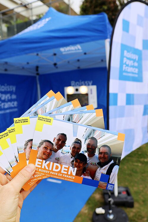 Photos imprimées Ekiden Roissy-en-France avec tirages instantanés remis aux coureurs