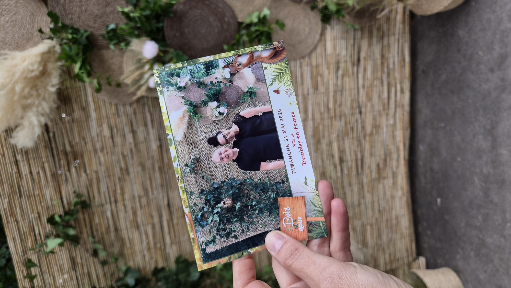 Tirage photo personnalisé réalisé pendant le Bois est à Nous à Tremblay-en-France