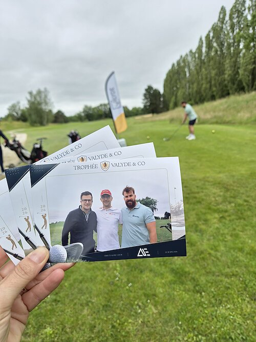 Tirage photo personnalisé réalisé pendant le Trophée Valyde & Co.